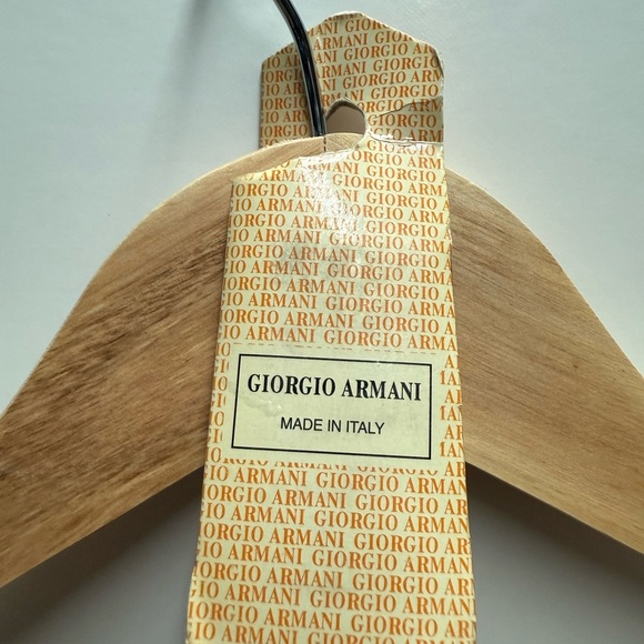 Vintage Giorgio Armani Brown Tie with Black Pattern BNWT - Picture 2 of 5